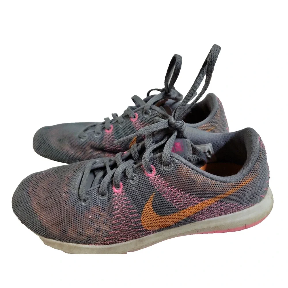 Nike Womens Flex Fury Shoes 705299-008 Gray Running Sneakers Sz 6.5